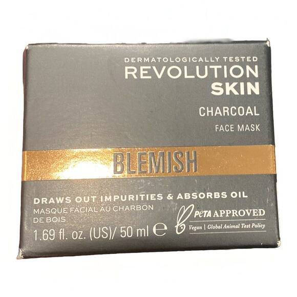 Revolution Skin Charcoal & Glycolic Acid Face Mask For Blemishes - Picture 1 of 6